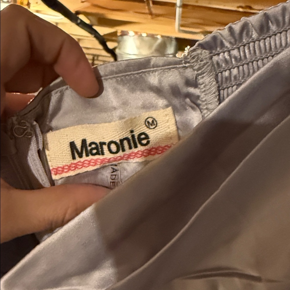 Maronie Silver Mini Dress